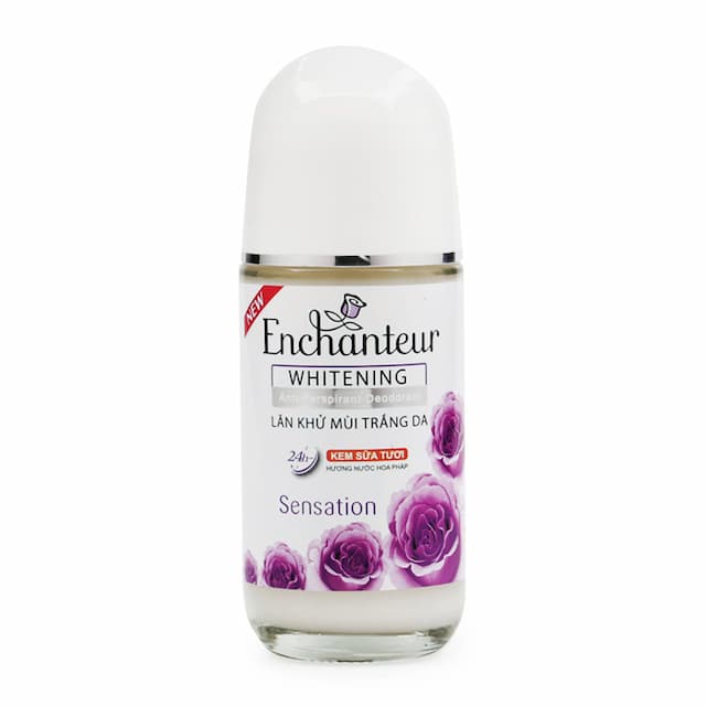 Lăn trắng da 50ml Enchanteur Sensation.