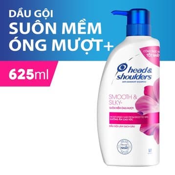 Dầu gội Head 625ml suộn mượt hồng sạch gàu