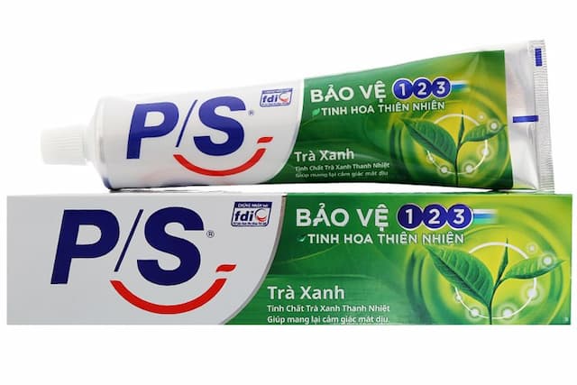 Kem đánh răng PS 180g Trà Xanh