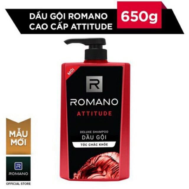 Dầu gội Romano 650g đỏ