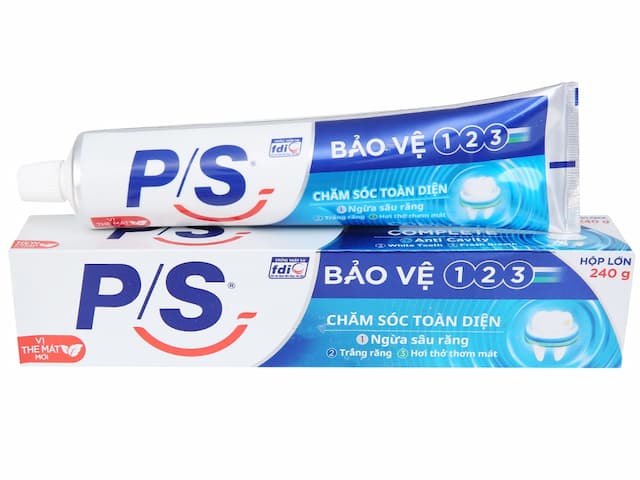 Kem đánh răng Ps 123 180g Cây Nhỏ ( Thùng 28,500)