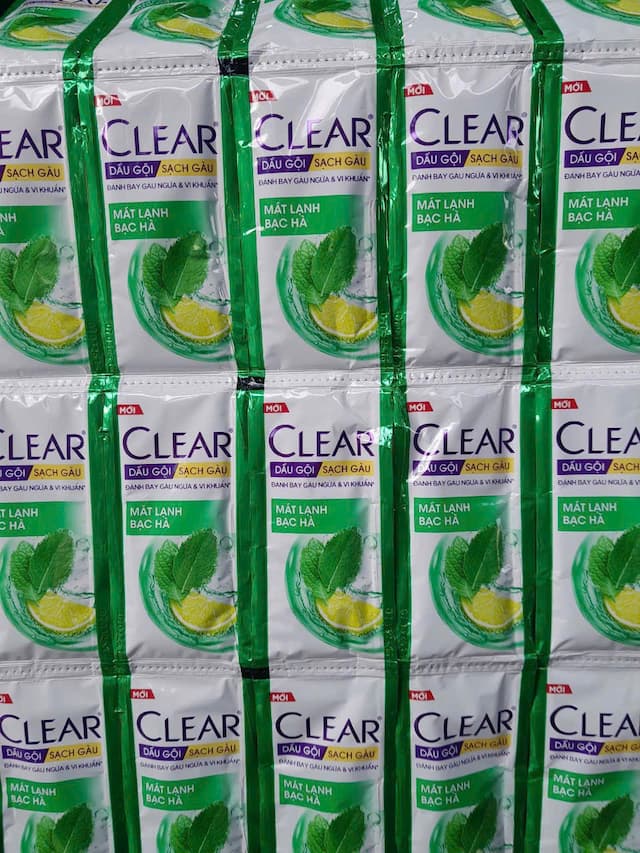 Dây Dầu Gội Clear Bạc Hà. 