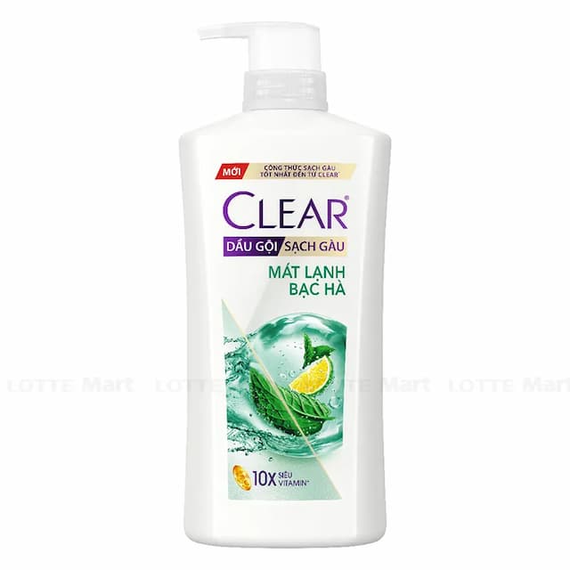 Dầu gội Clear 880g bạc hà Xanh Lá ( Thùng 138,000) 