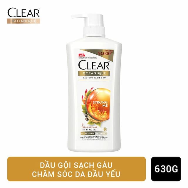 Dầu gội Clear 630g thảo dược