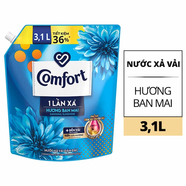 Nước Xả Comfort túi 3,1l xanh đậm 