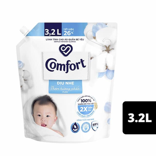 Túi xả Comfort 3l trắng 