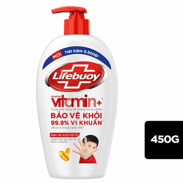 Nước rửa tay Lifebouy 450ml đỏ