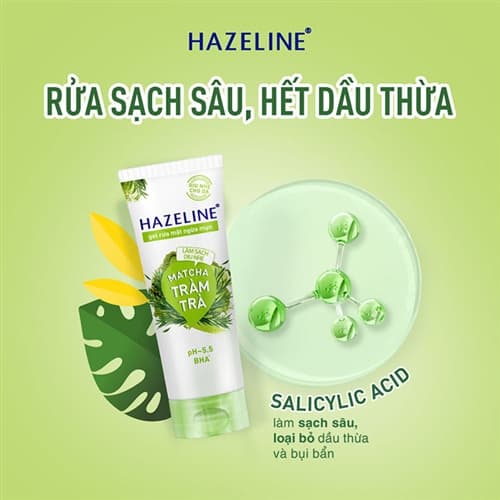 Sữa Rửa Mặt Hazeline 100g Xanh