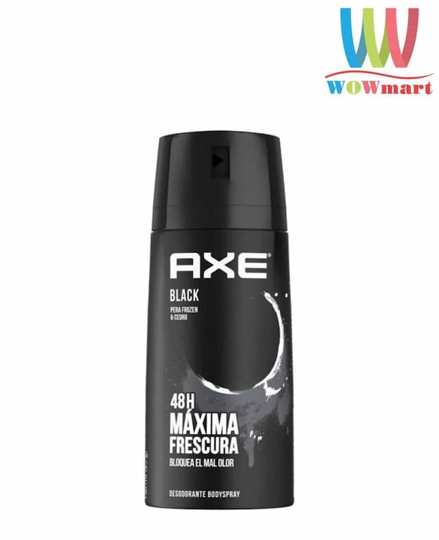 Xịt khử mùi Axe 150ML BLACK Tem Hàng công ty Tem Việt