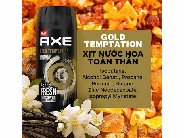 Xịt khử mùi AXE Gold hàng công ty Tem Việt 