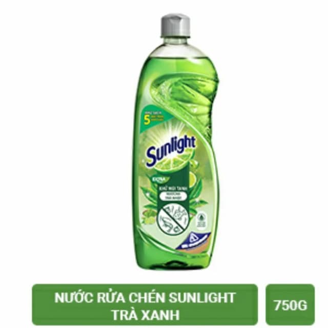 Nước Rửa chén Sunlight 750ml Trà Xanh Lẻ