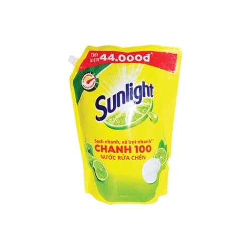 Thùng 4 túi Nước Rửa chén sunlight 3,5kg TÚI CHANH