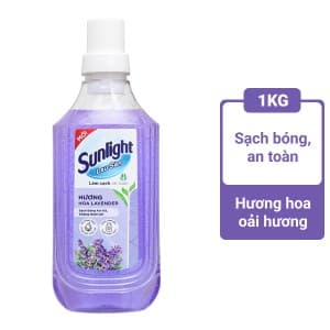 Thùng 12 chai Nước Lau sàn Sunlight 1kg tím ( Giá: 26.800) 