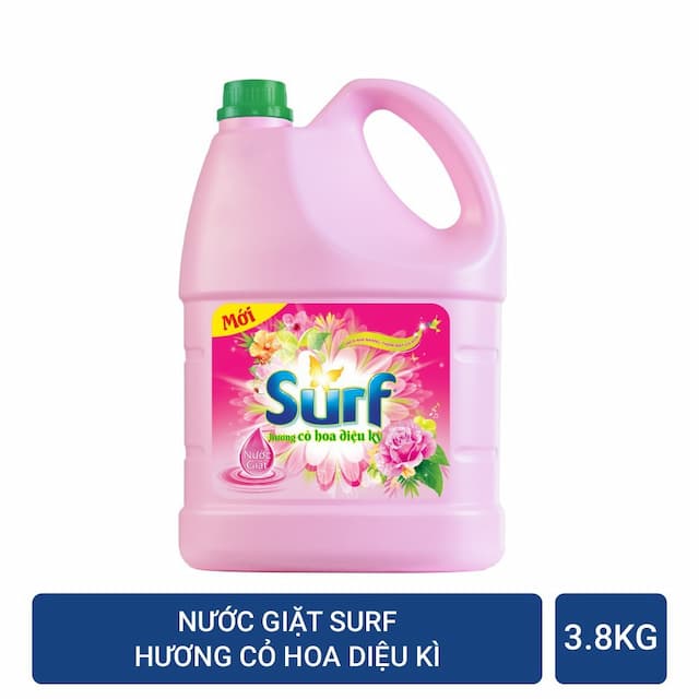 Nước giặt Surf can 3,8l HỒNG