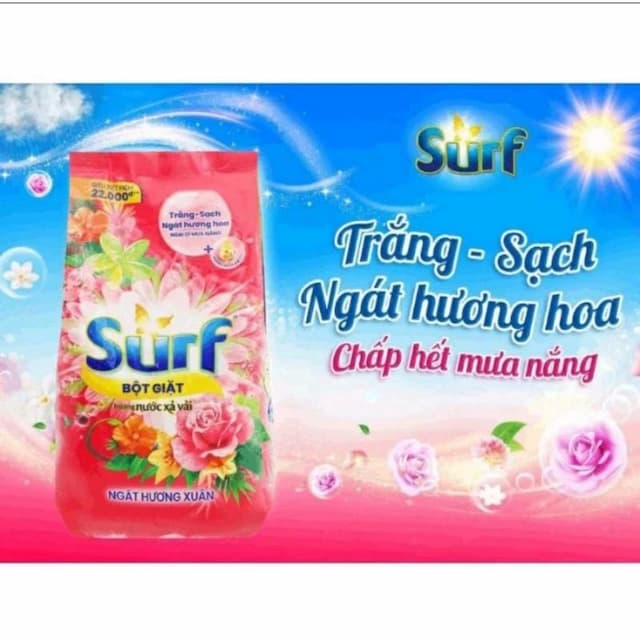 Thùng 6 gói Bột giặt Surf 2kg Giá 46,000