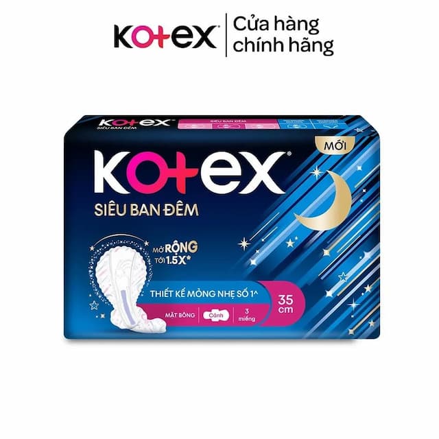 Băng Vệ Sinh Kotex đêm 35cm 3 miếng