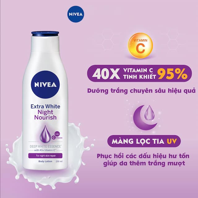 Dưỡng thể Nivea 250ml ban đêm