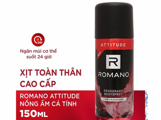 Xịt khử mùi Romano Đỏ 150ml 