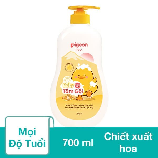 Tắm gội Pigeon chai vàng 700ml 