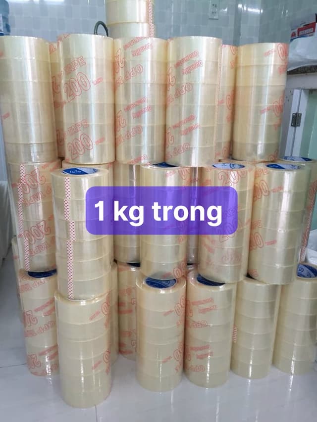 Băng keo TRONG 100YA ( 1 Kg) 