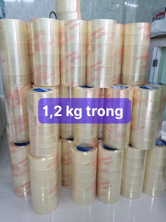 Băng Keo TRONG 100YA ( 1,2 KG ) 