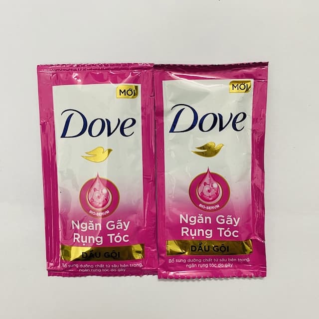 Dây Dầu Gội Dove Màu Hồng.