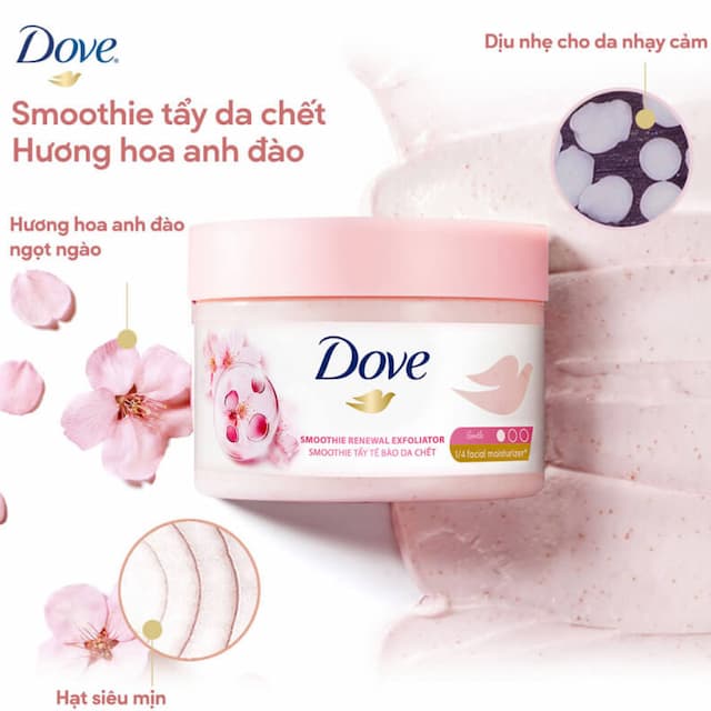 Tẩy Tế Bào Chết Dove Hương Hoa Anh Đào