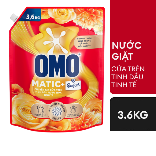 Nước giặt Omo 3,6 tinh dầu ( Thùng Giá: 159,000) 