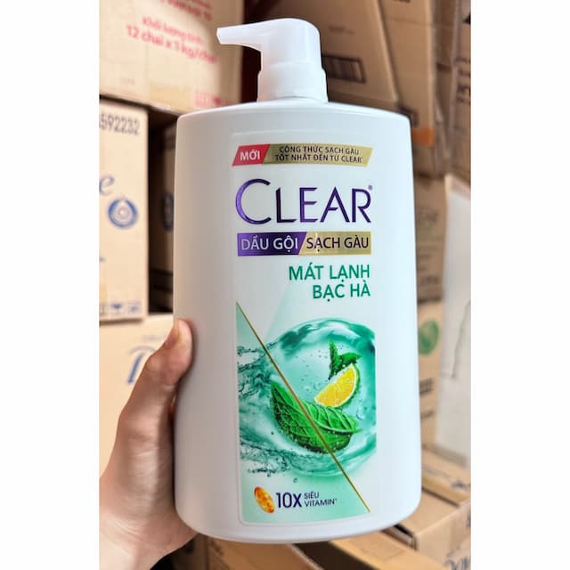 Dầu gội Clear 1,4kg bạc hà