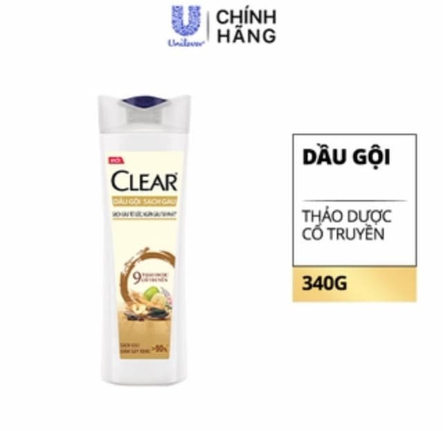 Dầu Gội Clear Thảo Dược 340g