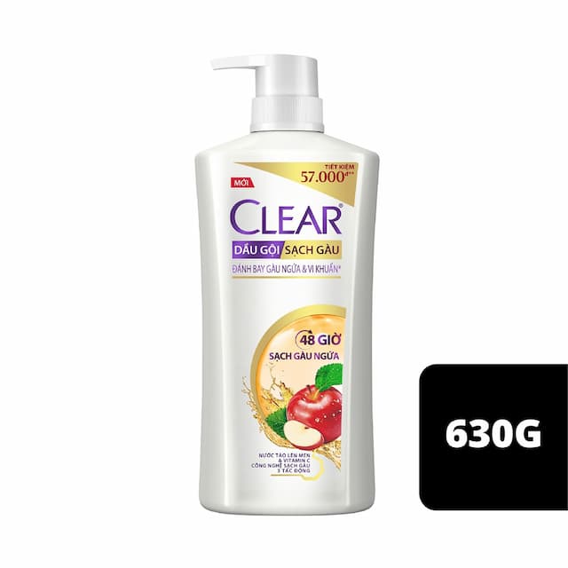 Dầu Gội Clear Táo 630g 