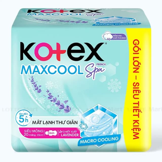 Kotex Mỏng Cánh Cool Lạnh 20 Miếng Gói Lớn