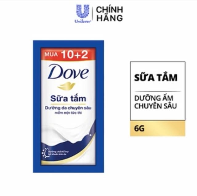 Dây Sữa Tắm Dove xanh.