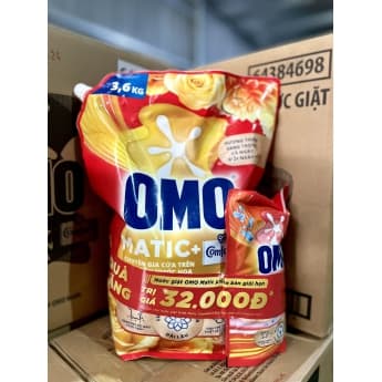 Nước Giặt Omo 3,6kg Tinh Dầu Kèm ( Thùng 160.000)