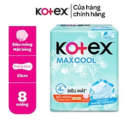 Băng vệ Sinh Kotex Cool Không Cánh Mỏng 