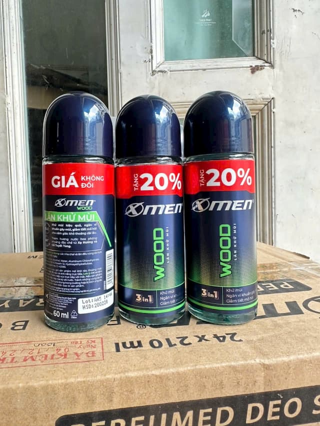 Lăn khử mùi XMen 50ml Wood Xanh