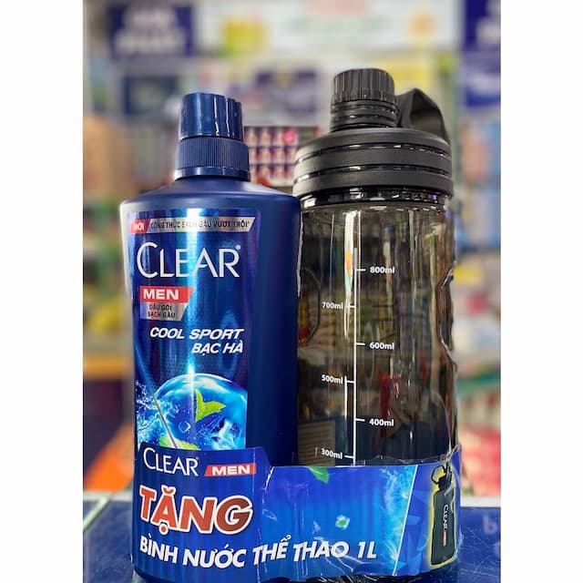 Dầu Gội Clear 630g Men Kèm bình nước