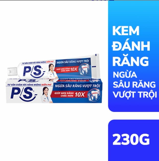 Kem Đánh Răng Ps THƯỜNG 230g Cây Lớn 