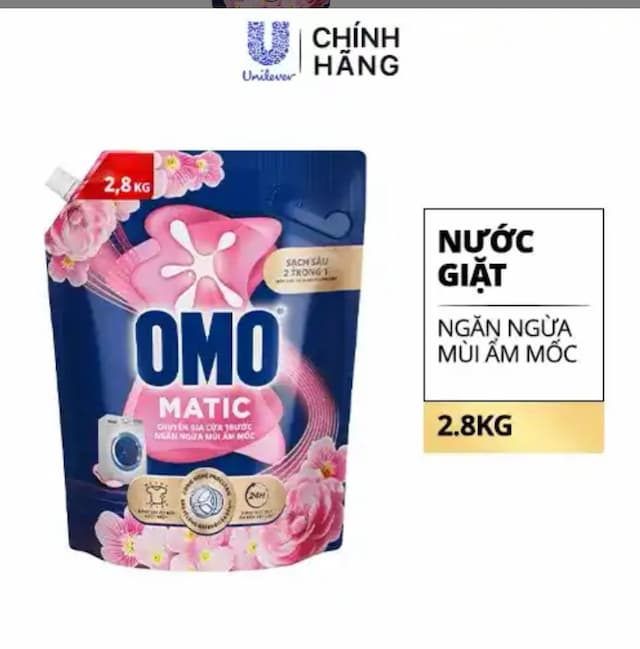 Nước Giặt Omo 2,8L Cửa Trước Xanh Dương